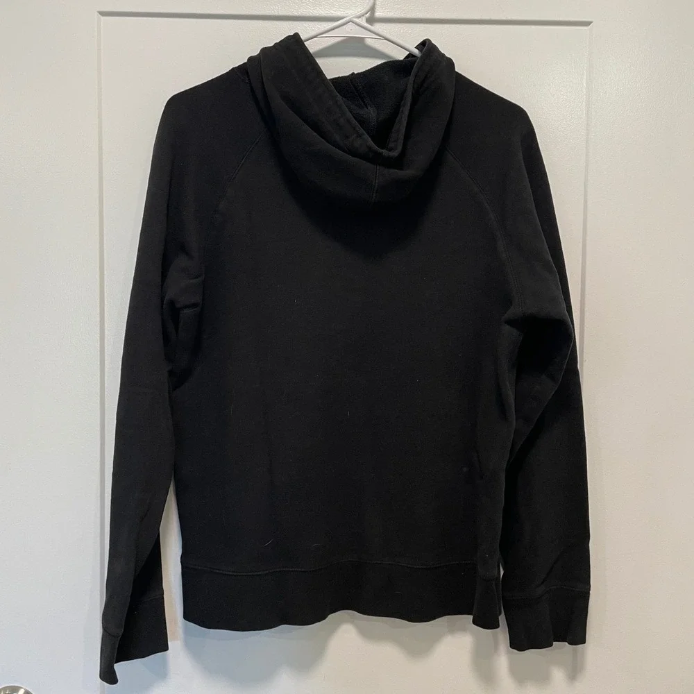 Banana Republic Mens Small Black Graphic Hoodie Time Honored Clothing Sweatshirt